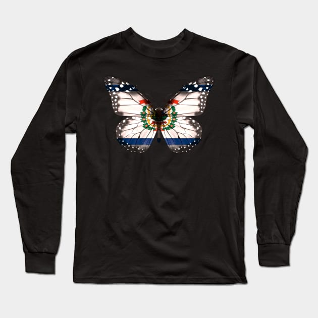 West Virginia Flag Butterfly - Gift for West Virginian From West Virginia WV Long Sleeve T-Shirt by Country Flags